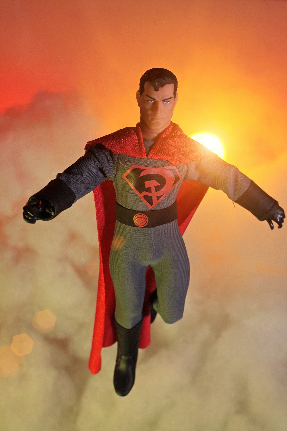 Mego Actionfigur MEGO DC HEROES RED SON SUPERMAN PX 8 INCH ACTIONFIGUR