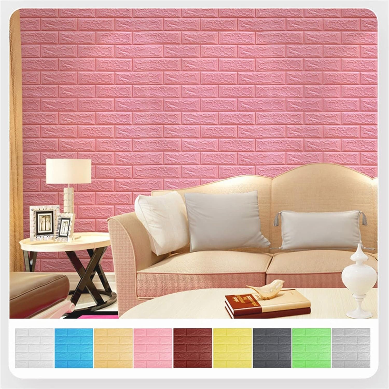 Minicloss 3D-Tapete 10 stück selbstklebende Wandpaneele 35x38 cm, (10 St), DIY Wandtapete, Geeignet für Küche, Bad, Schlafzimmer, Wohnzimmer