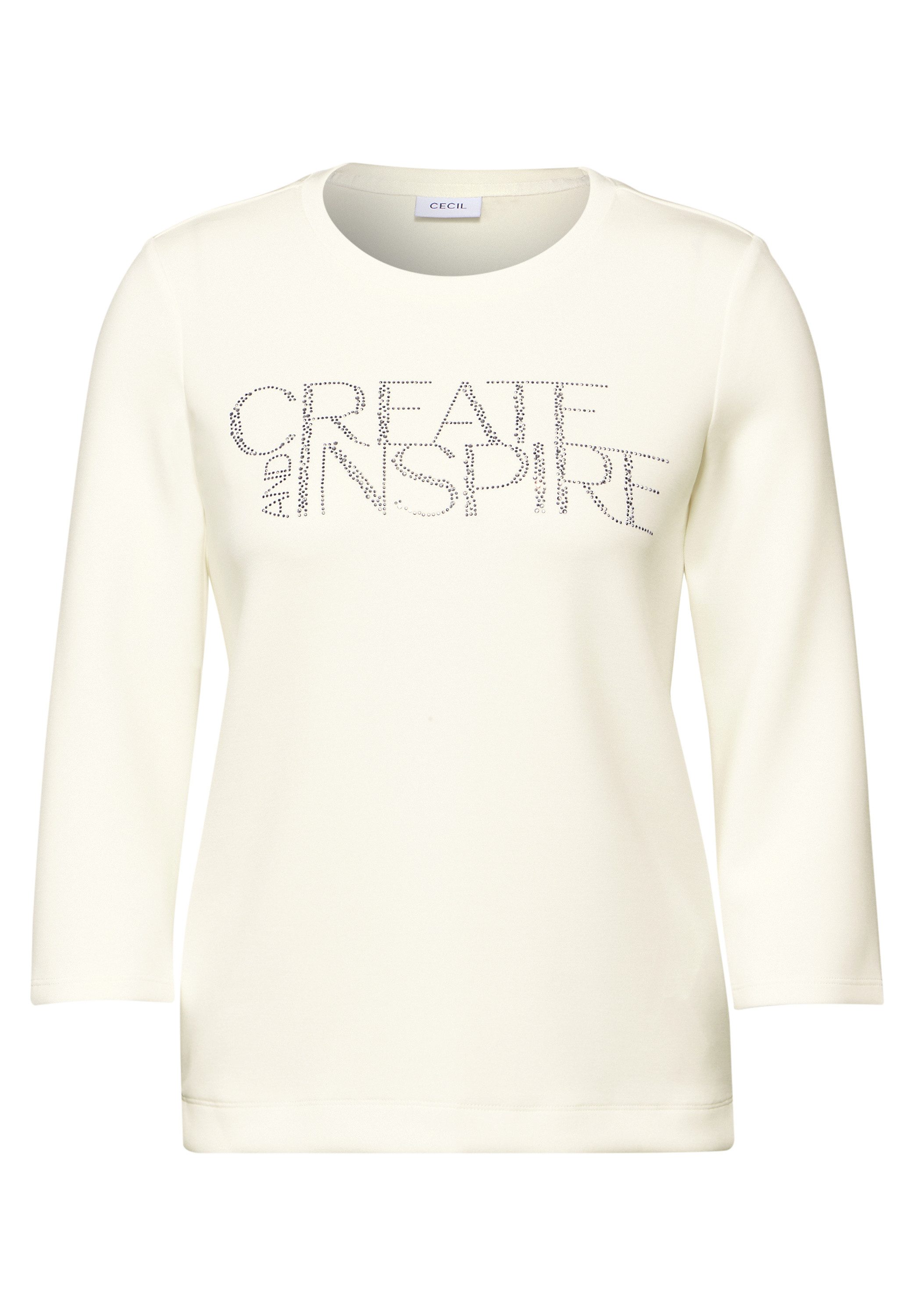 CECIL Print-Shirt aus softem Materialmix