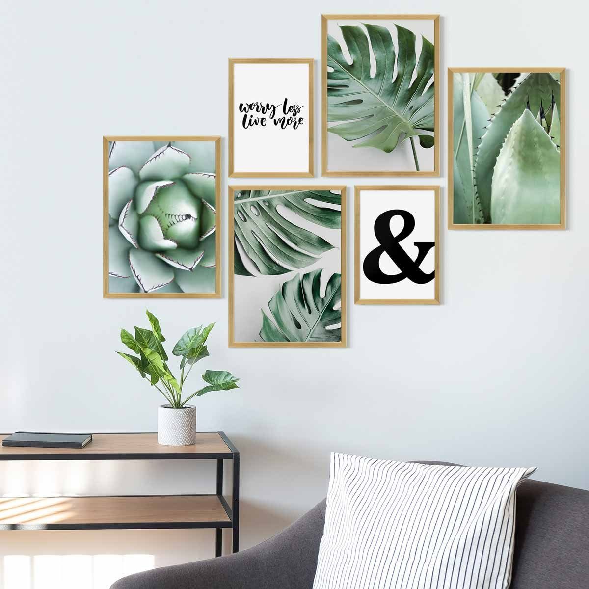 PHOTOLINI Bilderrahmen 6er Set Modern Schmal günstig online kaufen