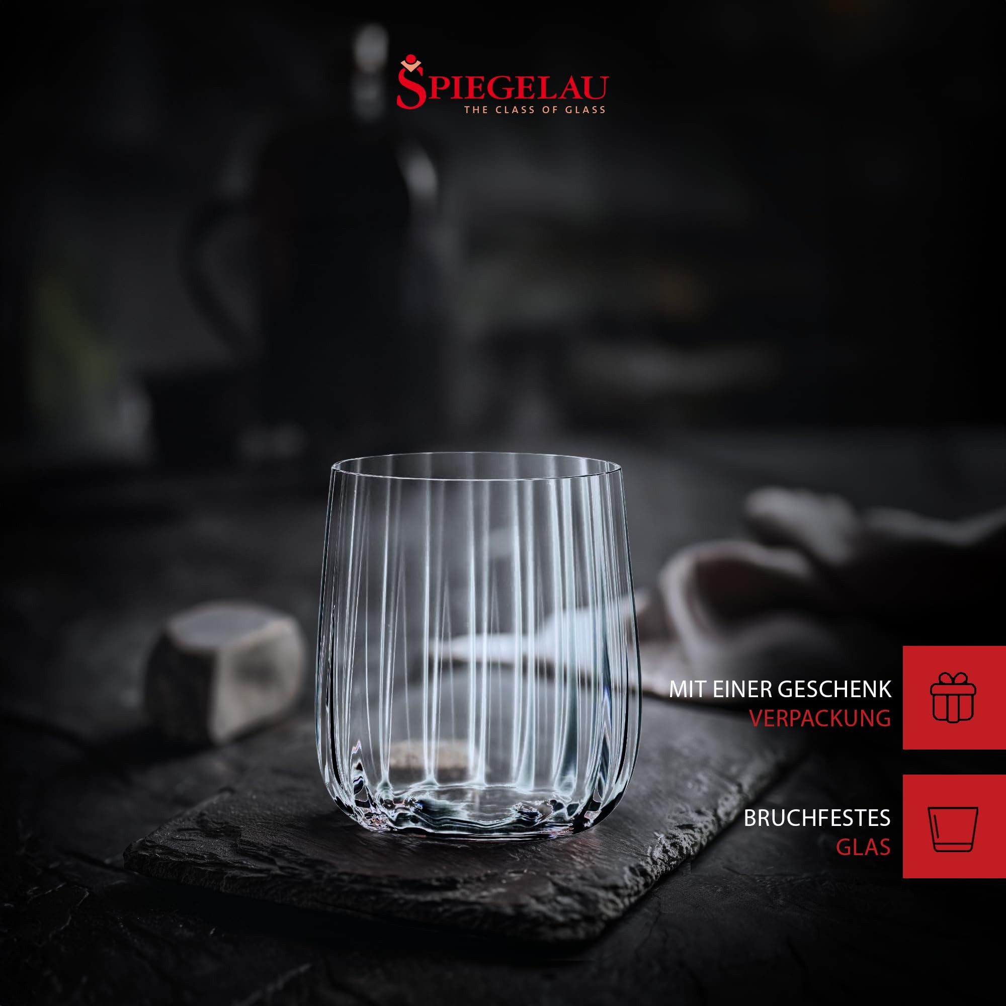 SPIEGELAU Glas Lifestyle Tumbler 340 ml 12er Set, 12-tlg., Glas