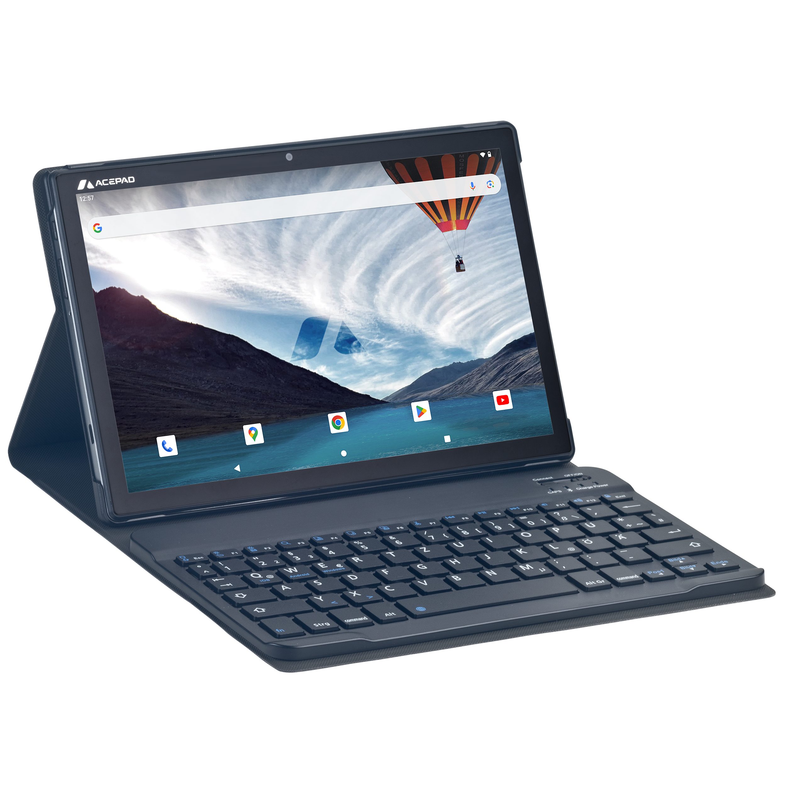 Acepad A150T Full-HD, LTE+WLAN Tablet mit Tastatur Tablet (10.1", 128 GB, Android, 4G (LTE), bis zu 18GB RAM, 10", Wi-Fi, FHD 1920x1200, mit Bluetooth-Tastatur Fix)