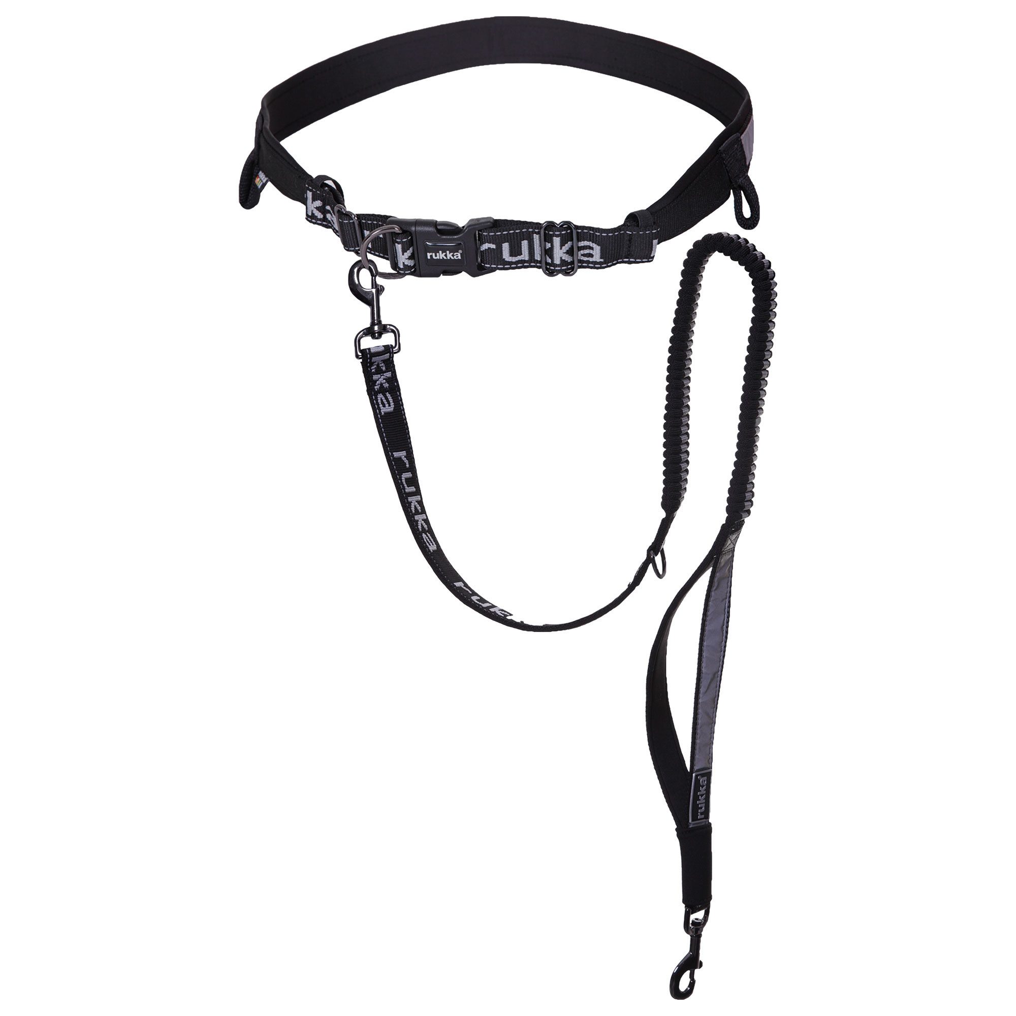 Rukka®Pets Hands-free-Leinen Rukka Pets Laufgürtel + Hundeleine, 45% Polyester, 20% Polypropylen, 20% NEOPRENE, 15% TPE. (1-tlg), verstellbar