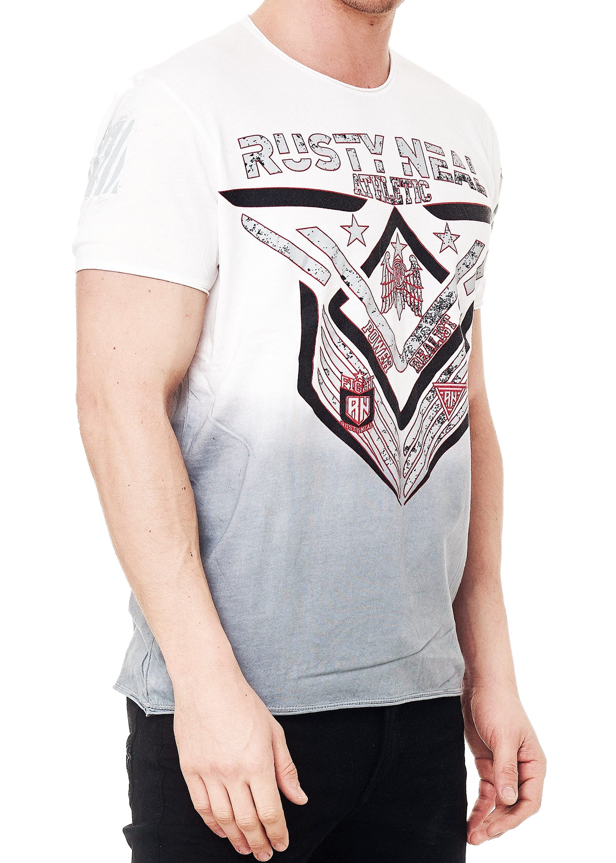R-NEAL T-Shirt T-Shirt Washed Streetwear Printed günstig online kaufen
