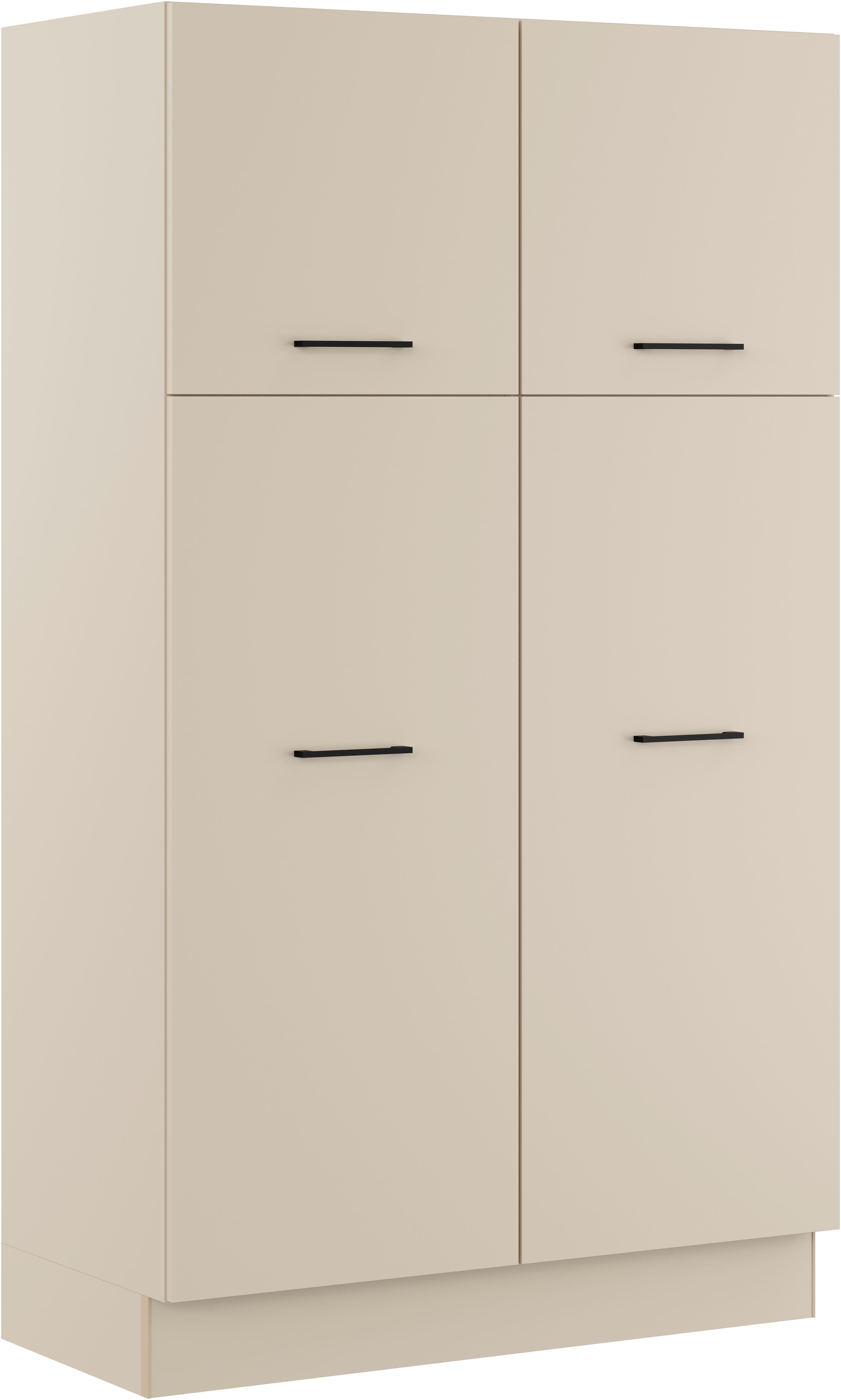 IMPULS KÜCHEN Mehrzweckschrank-Set Warschau, (3-St., Schuhschrank und Waschekorbschrank, Breite 120 cm), Vielfältige Varianten verfügbar; kombinierbar mit anderen Artikeln