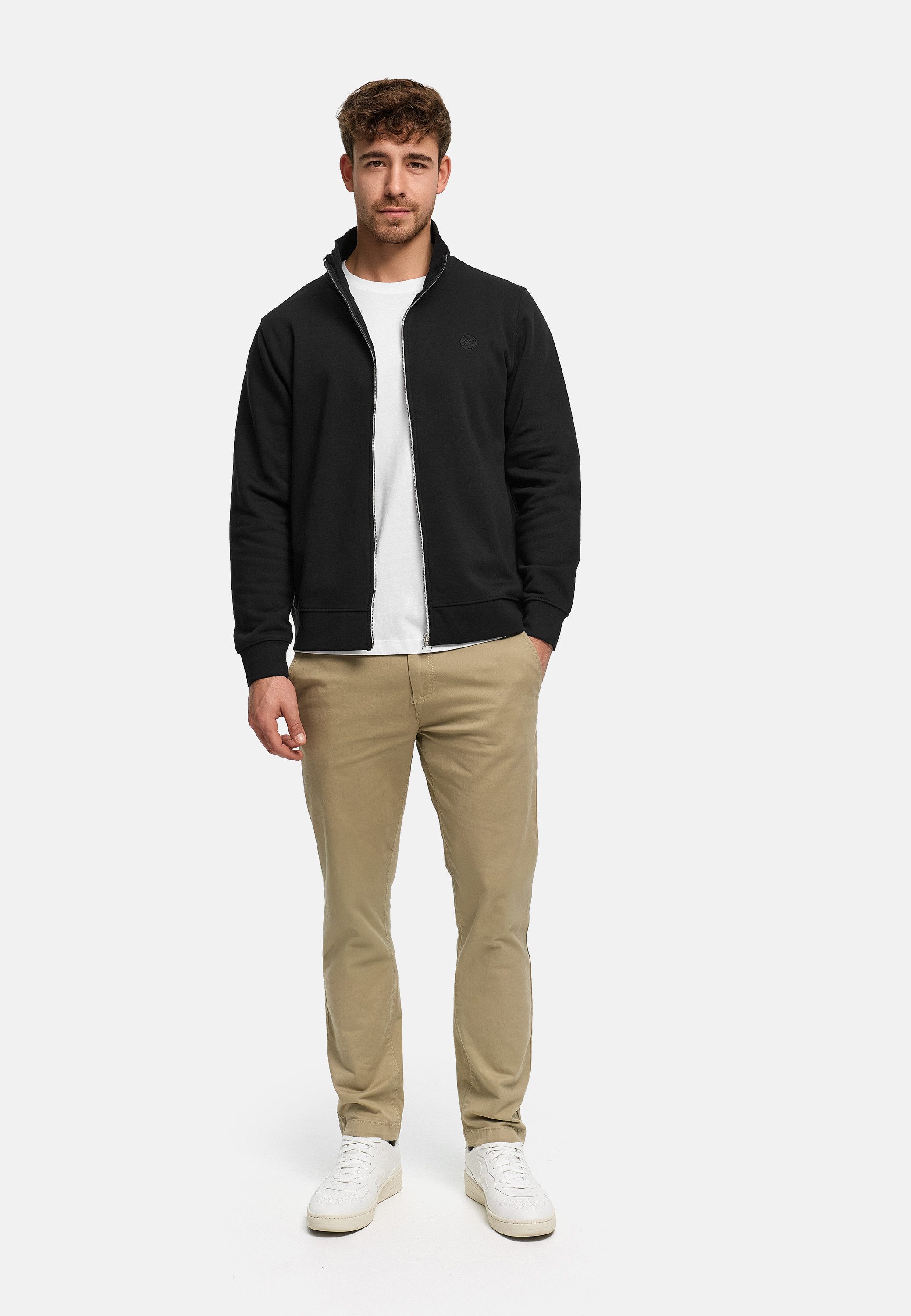 Kronstadt Sweatjacke Herren KSLars Herrenjacke Reißverschluss mit dezentem Logoprint auf der Brust