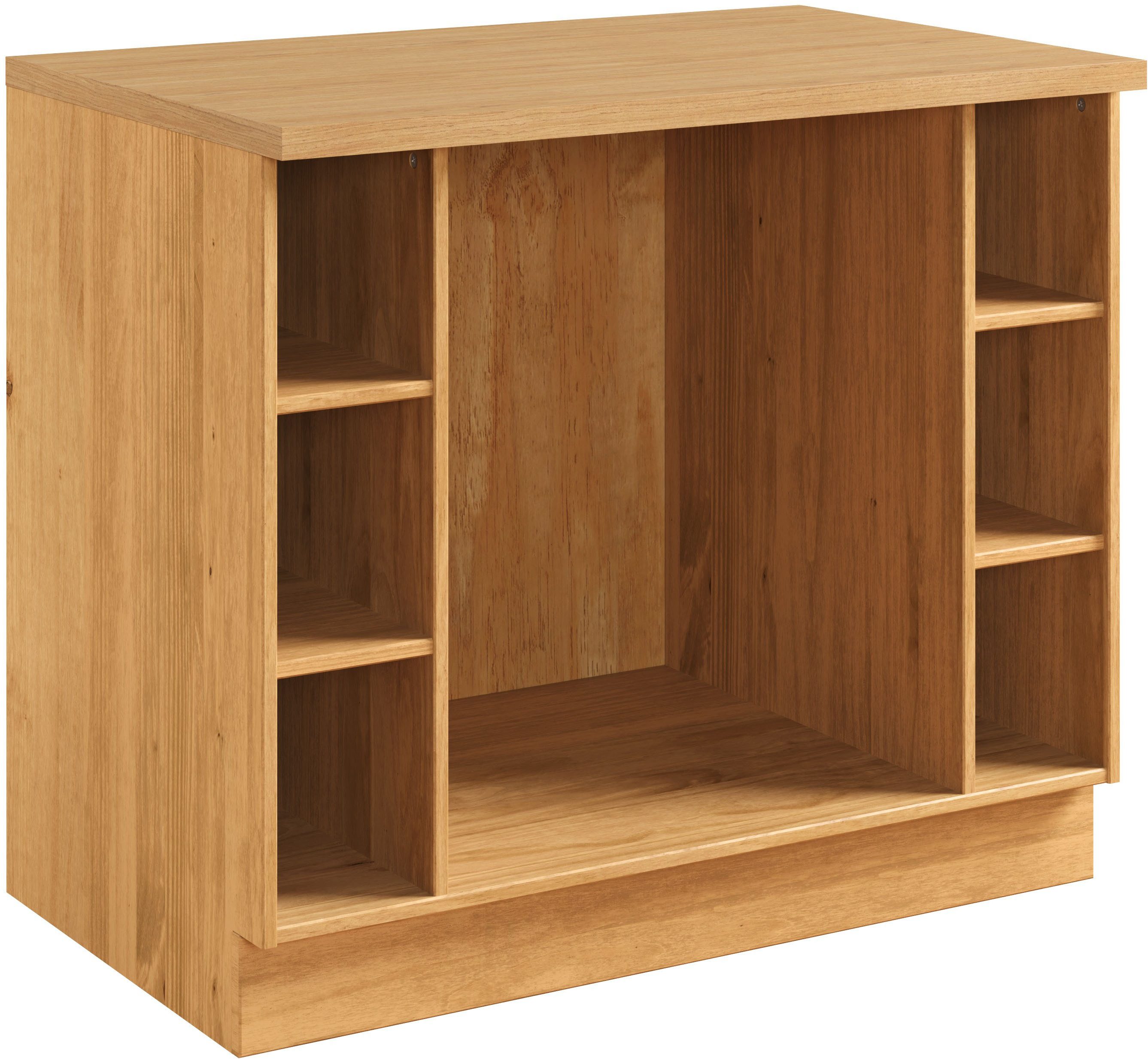 Home affaire Herdumbauschrank Teramo Breite 100 cm, seitlich je 3 offene Fächer