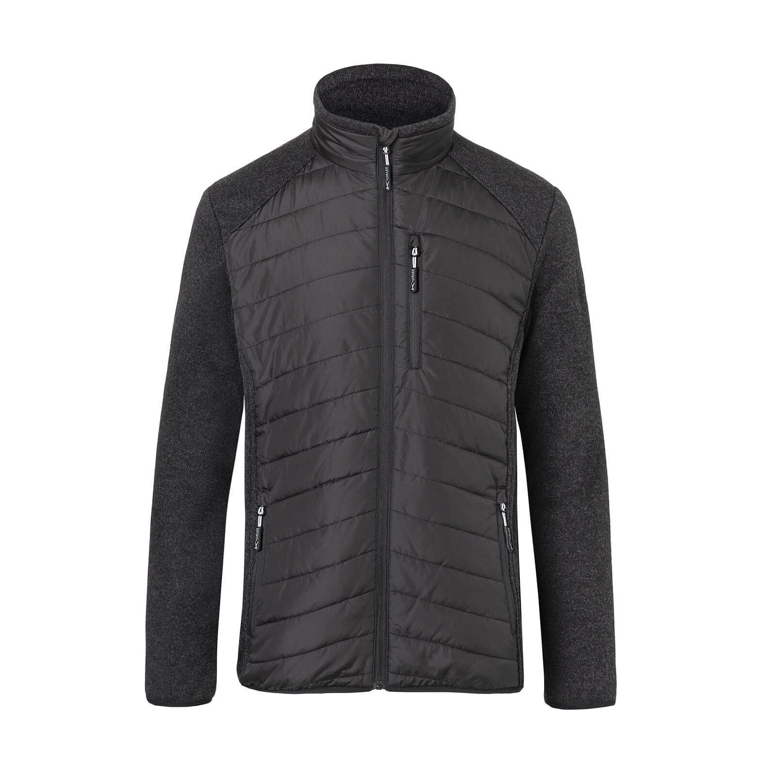 Kübler Steppjacke, Kübler Hybridjacke in schwarz/dunkelgrau