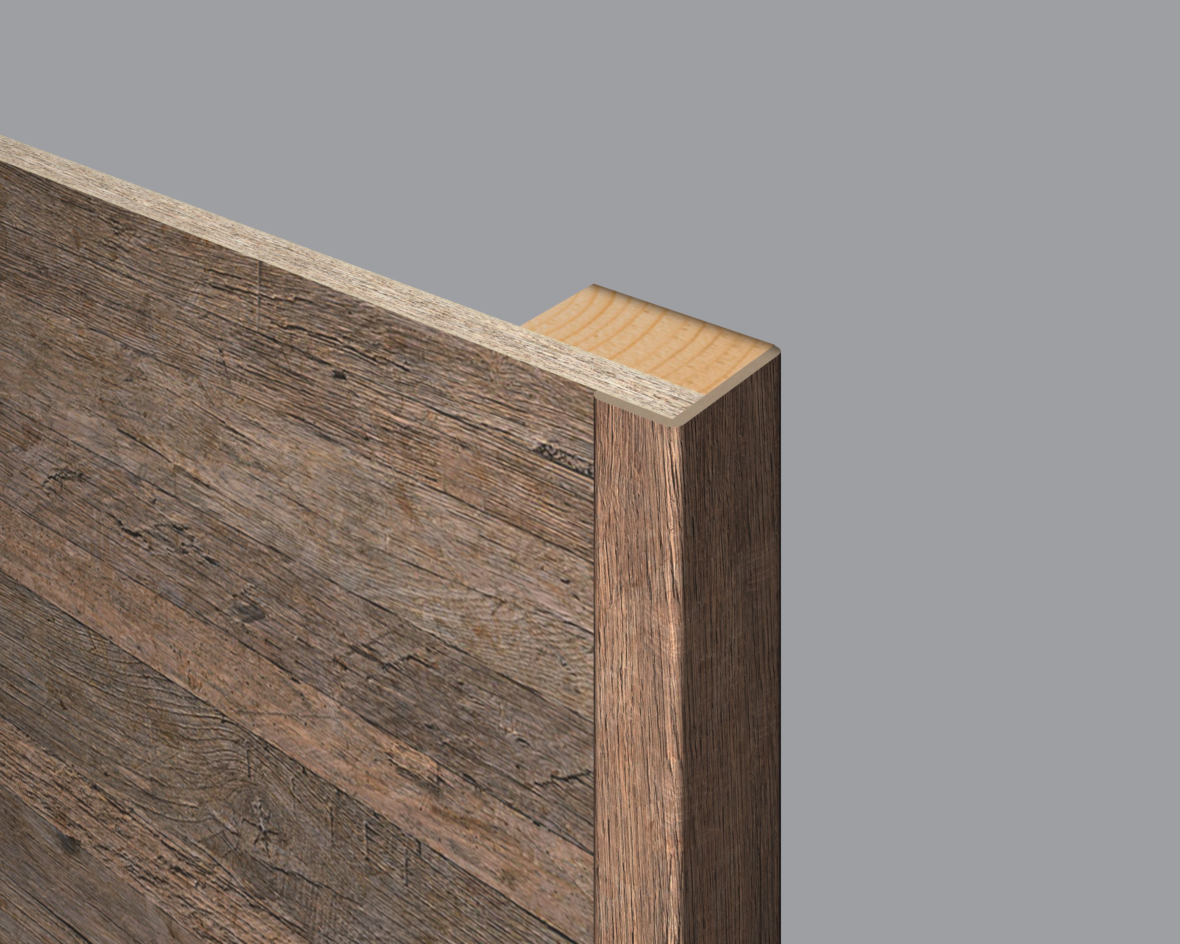 EGGER Abschlussleiste Winkelleiste Decowall WL002 Annaba Eiche Natur, Kleben, Nageln, 1-St., 2400 x 22 x 45mm