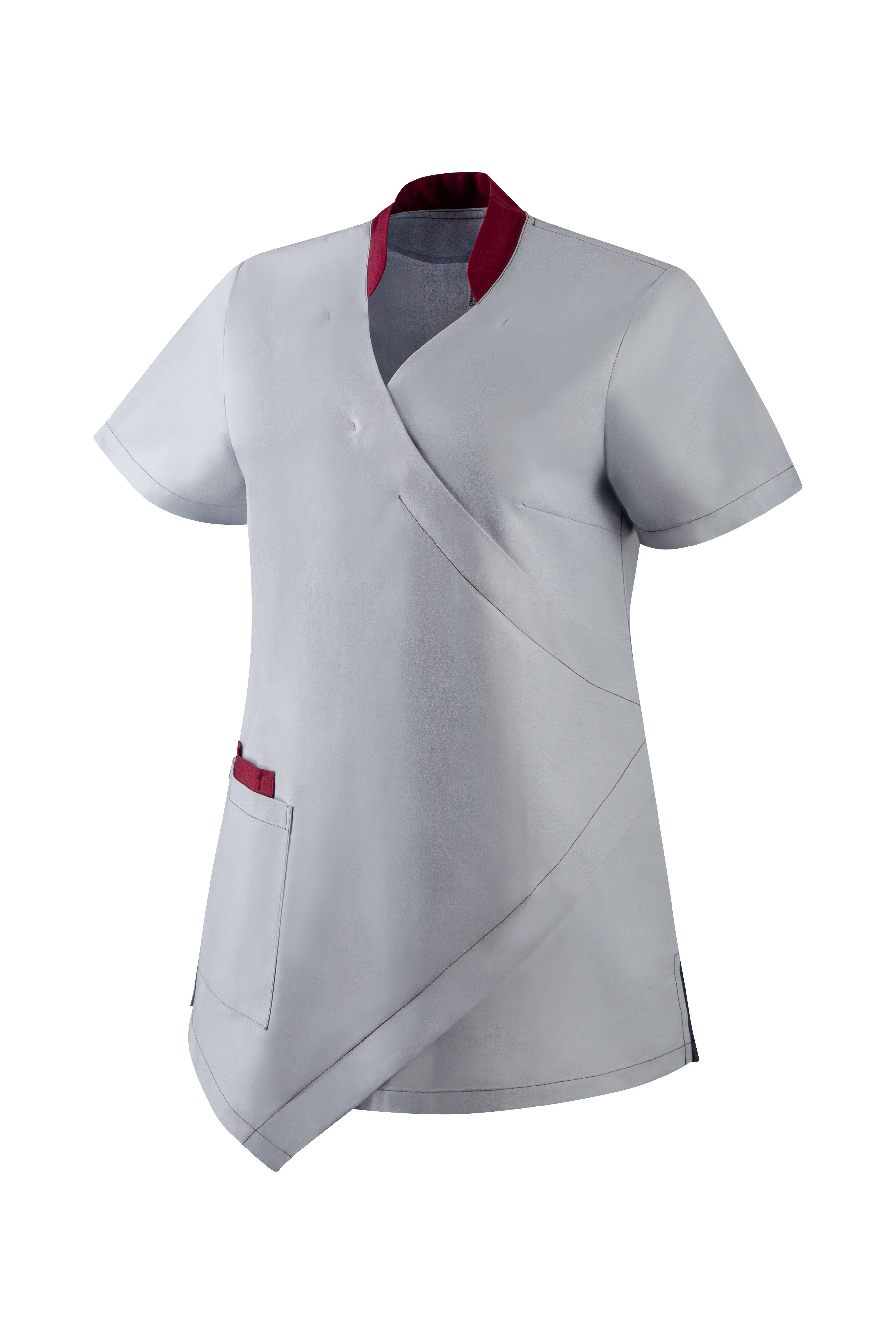 Clinotest Funktionsbluse Damen-Schlupfkasack Wickeloptik, 1/4 Arm, günstig online kaufen