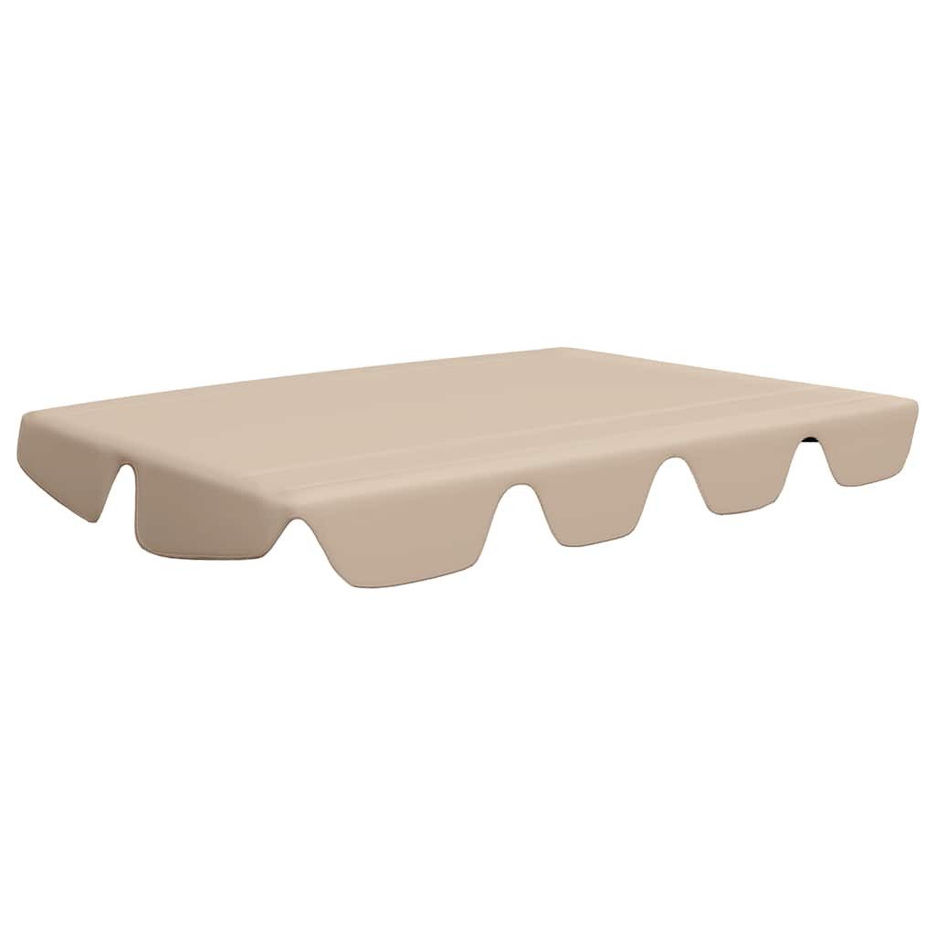 vidaXL Pavillon-Ersatzdach Ersatzdach für Hollywoodschaukel Beige günstig online kaufen