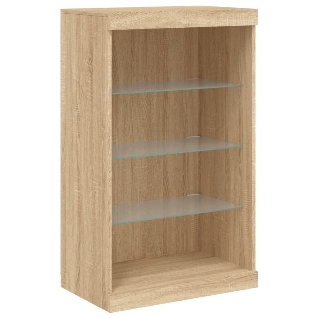 vidaXL Sideboard Sideboard mit LED-Leuchten Sonoma-Eiche günstig online kaufen