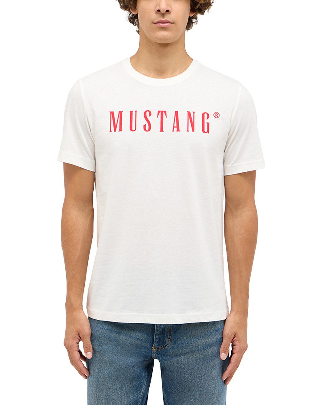 MUSTANG T-Shirt Austin mit Logo Print