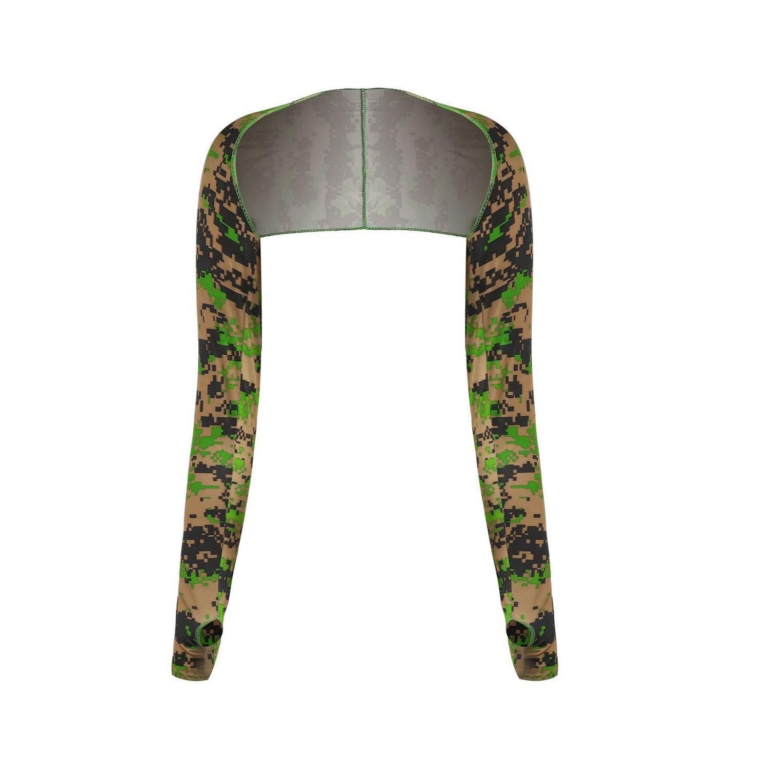 LuxusKollektion Armstulpen UV-Schutz Bolero Damen Armstulpen 3er Pack Grün