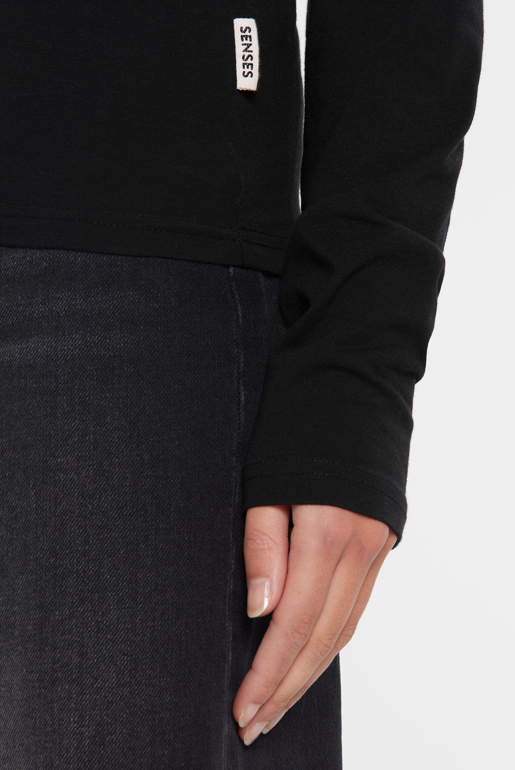 SENSES.THE LABEL Rundhalsshirt mit Baumwolle