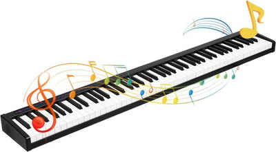 KOMFOTTEU Spielzeug-Musikinstrument 88 Tasten, Digital-Piano Setinkl. Tragetasche und Schultergurt