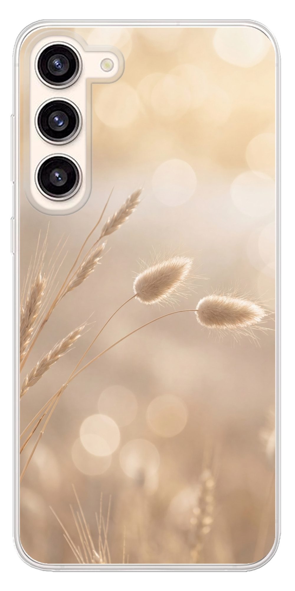 MuchoWow Handyhülle für Samsung Galaxy S23 Plus Dunstschwanzgras - Grannenhaare - Sonnenli, Phone Case, Silikon, Schutzhülle Dünn