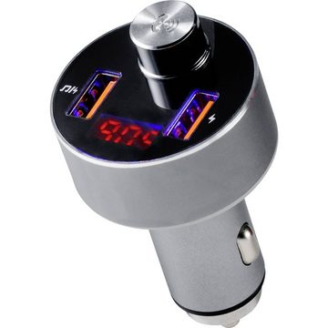 Renkforce Bluetooth® FM-Transmitter KFZ-Transmitter, inkl. Freisprechfunktion, mit Kartenslot, Integrierter MP3-Player