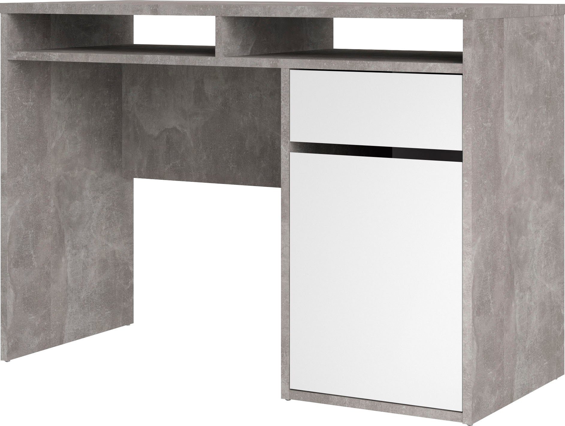 Home affaire Schreibtisch Plus, mit vielen Stauraummöglichkeiten, zeitloses Design