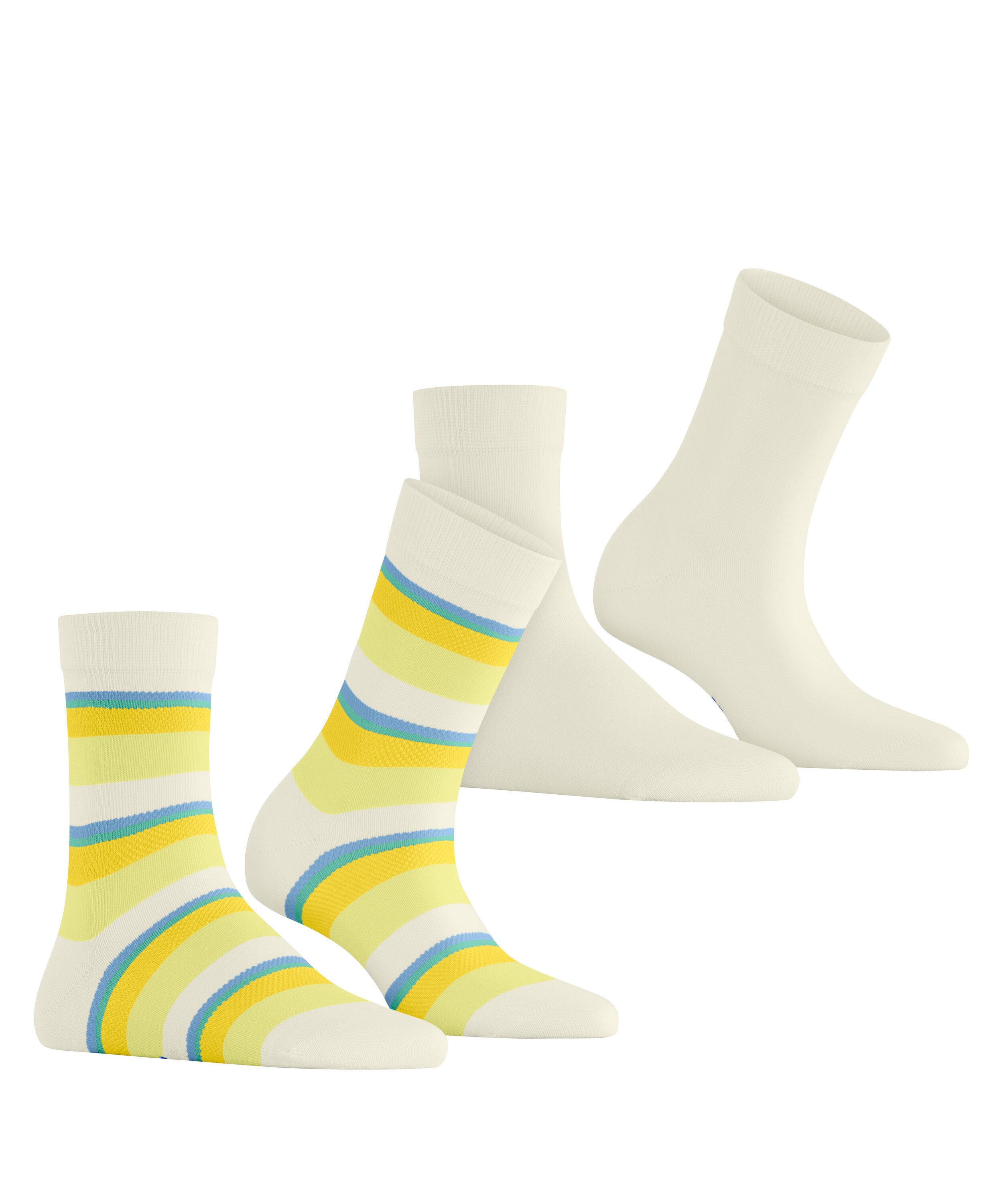 Esprit Socken Crochet Stripe 2-Pack Socken (2-Paar)