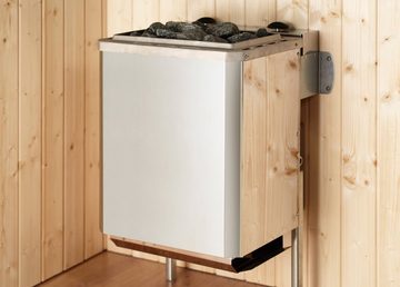 weka Sauna Arendal 1, BxTxH: 195 x 178 x 205 cm, 45 mm, 9 kW Ofen mit int. Steuerung
