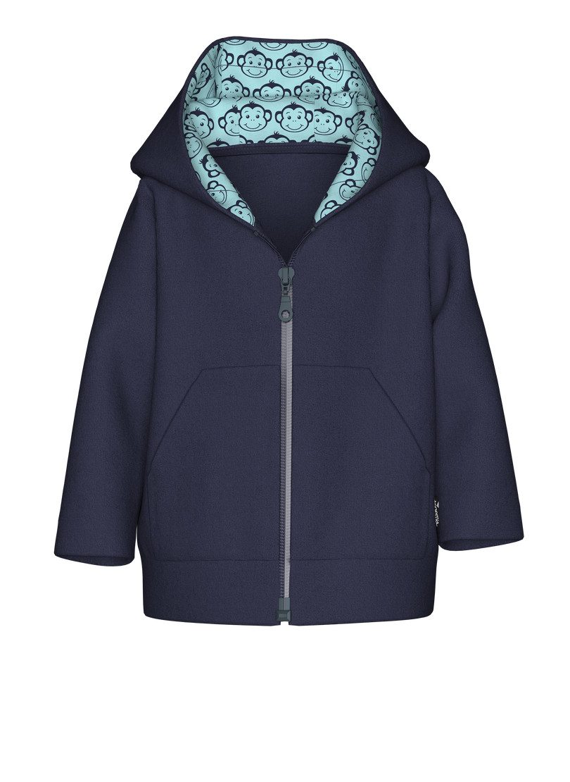 Trigema Fleecejacke TRIGEMA Fleecejacke mit Kapuze (1-St)