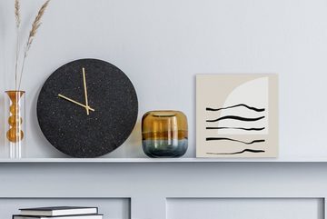 OneMillionCanvasses® Leinwandbild Abstrakt - Linie - Pastell, (1 St), Leinwand Bilder für Wohnzimmer Schlafzimmer