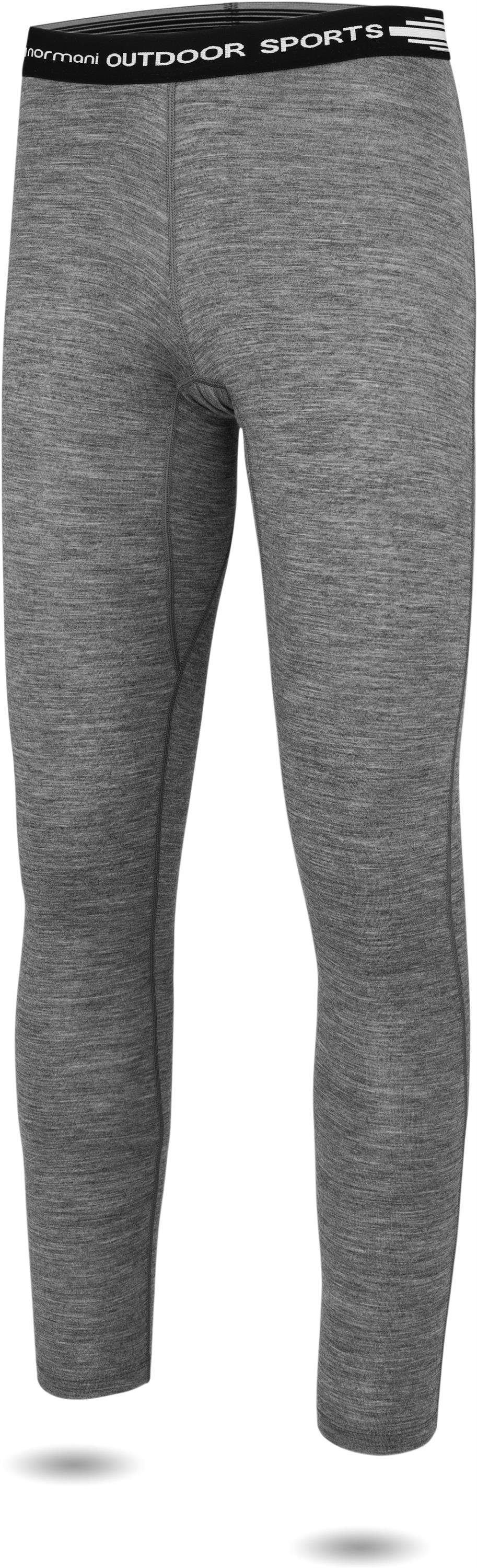 normani Thermounterhose Kinder Merino Unterhose Mackay Unisex Ski-Thermounterhose Funktionshose aus 100 % Bio-Merinowolle