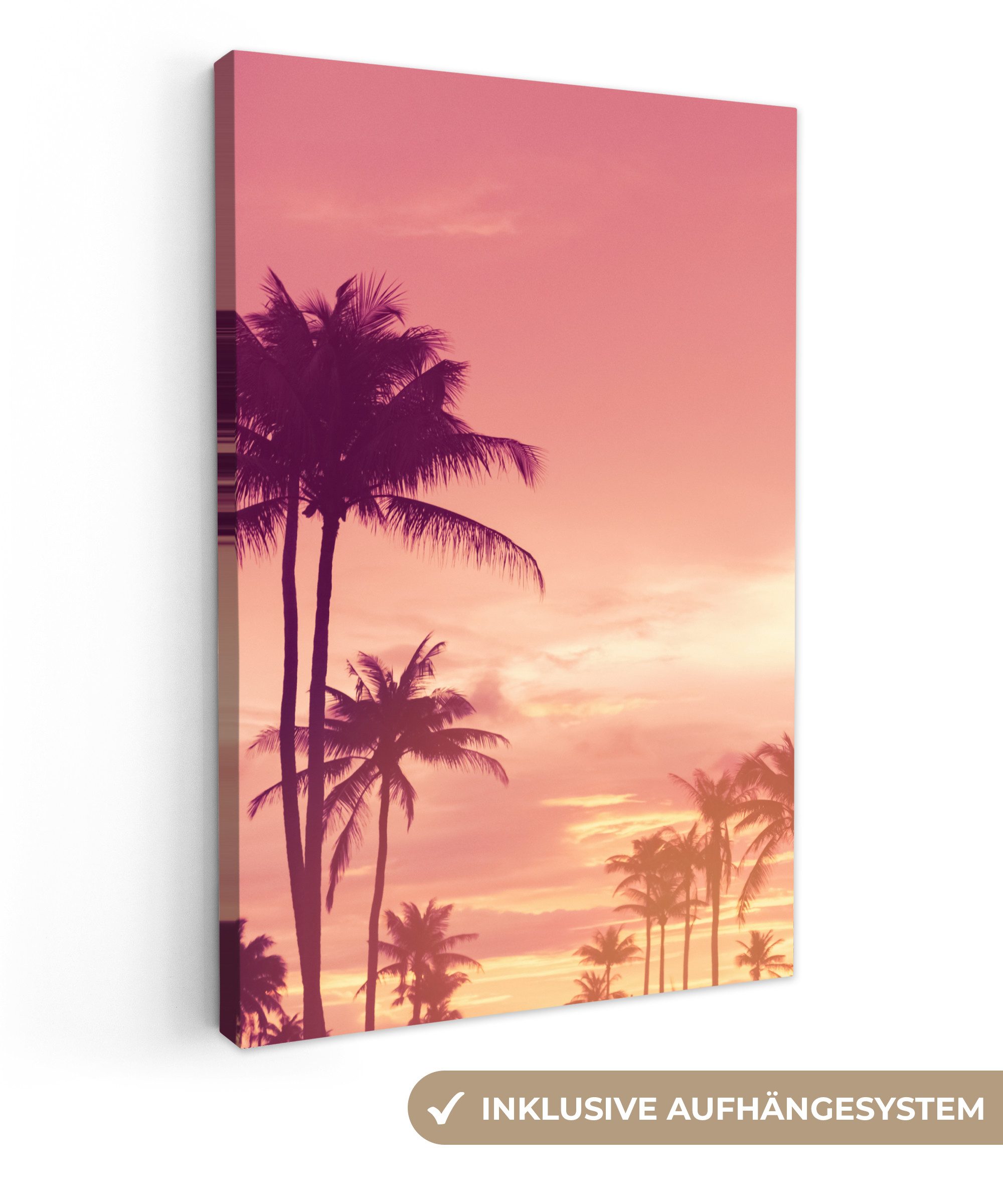 OneMillionCanvasses® Leinwandbild Himmel - Palme - günstig online kaufen
