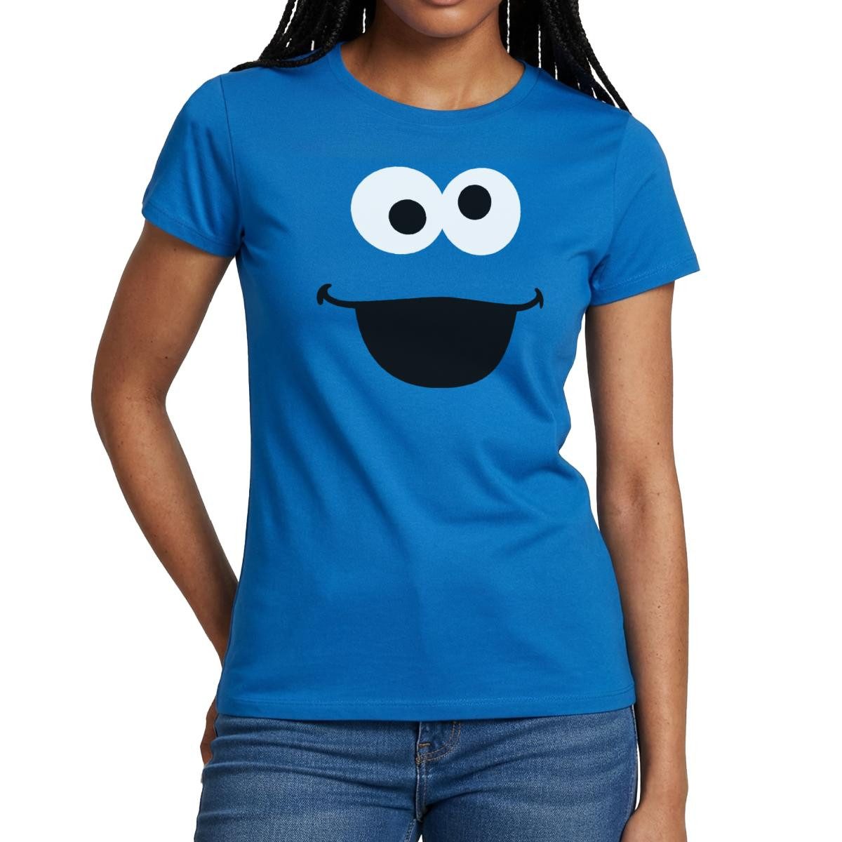 T-Shirt Sesamstraße Krümelmonster Karneval Frauen T-Shirt