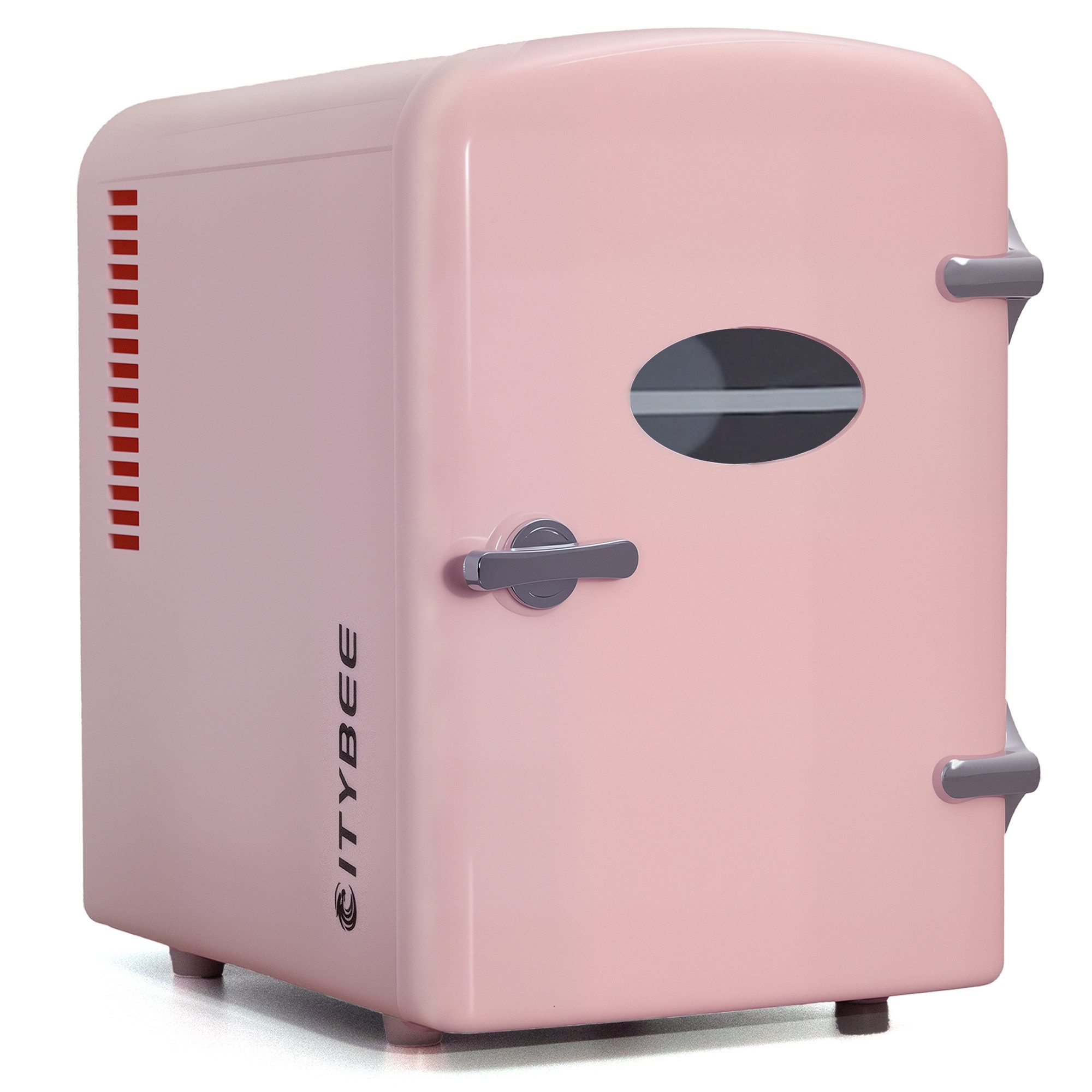 Nettlife Kühlbox 4L Klein Kühlschränke Mini Fridge 12V Leise 24T x 17,5B x 20,5H cm, Geeignet für Getränke Kosmetik Essen