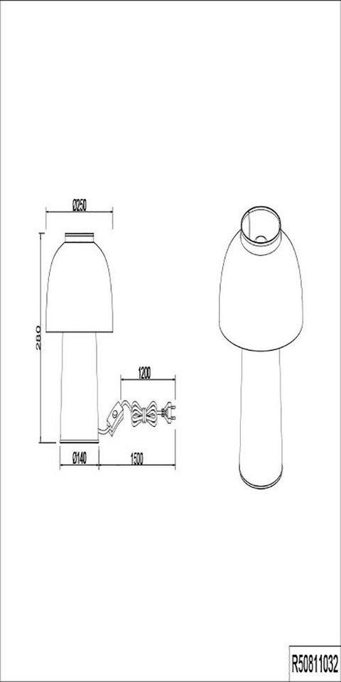 TRIO Leuchten Schreibtischlampe Punch, Ein-/Ausschalter, ohne Leuchtmittel,  warmweiß - kaltweiß, Industrie-Look mit Fuß in Gitteroptik, schwarz-gold exkl  1xE27 max 25W, Leuchtmittel austauschbar (exkl. 1x E27 - max. 25W)