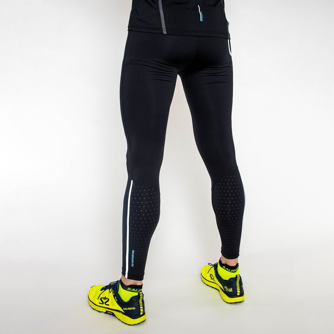 SALMING Laufhose Björkliden Tights (enganliegend) asphaltgrau Herren
