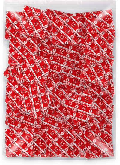 durex Kondome London Rot - Erdbeeraroma Packung, 1000 St.
