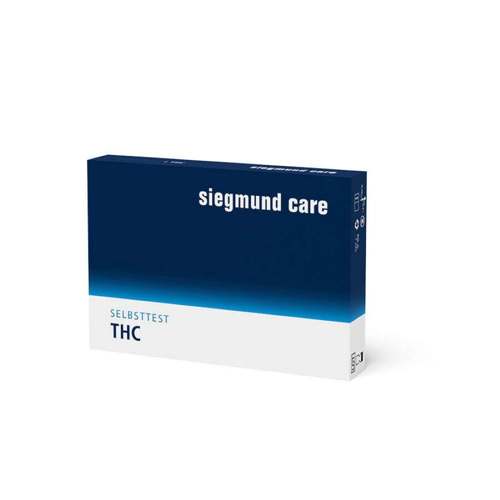 siegmund care Drogen-Schnelltest THC Selbsttest, 1-tlg., Genauigkeit 94 %, Dauer des Tests: 5 Minuten
