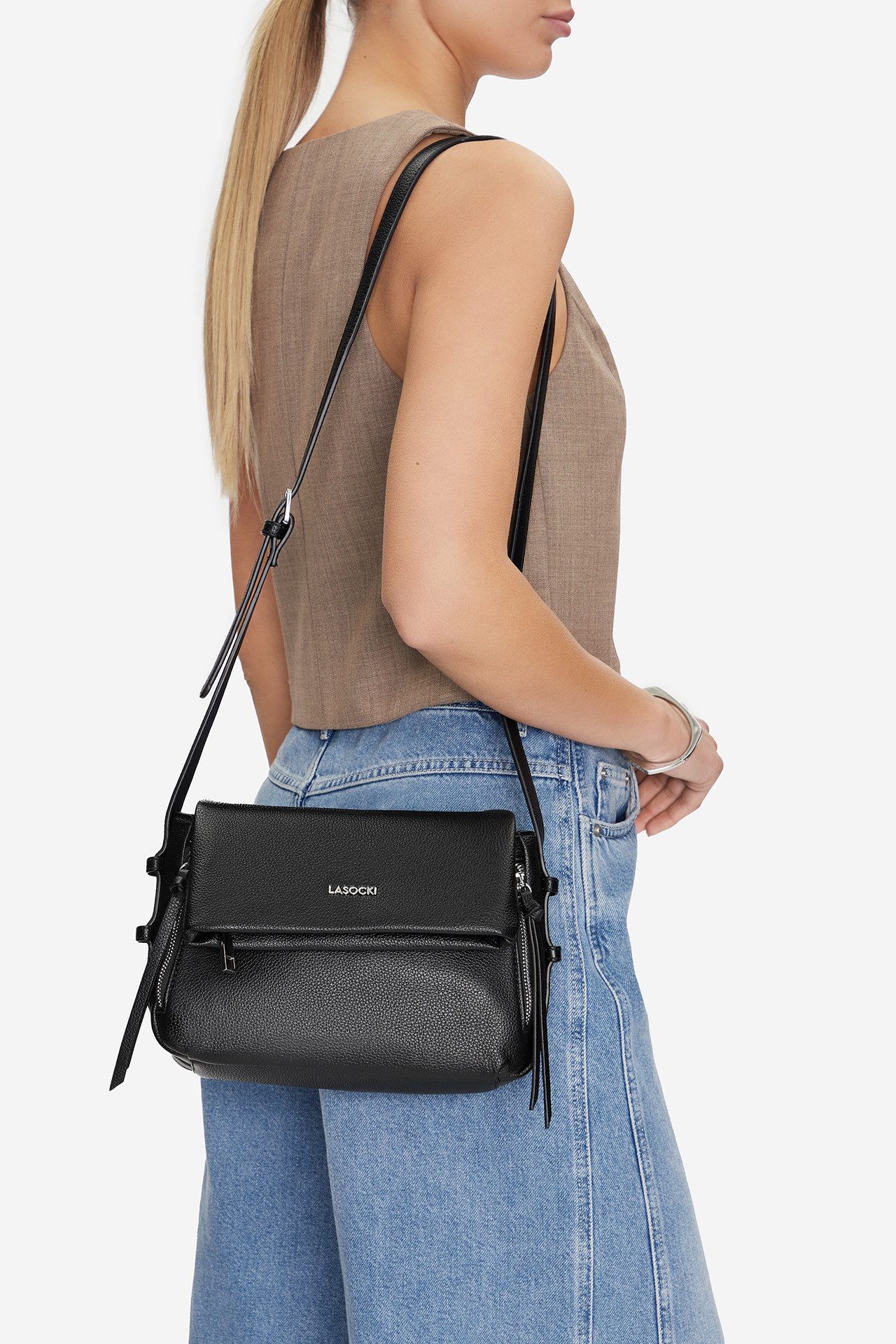 Handtasche Lasocki Kleine Tasche LSK-X-005-07 schwarz