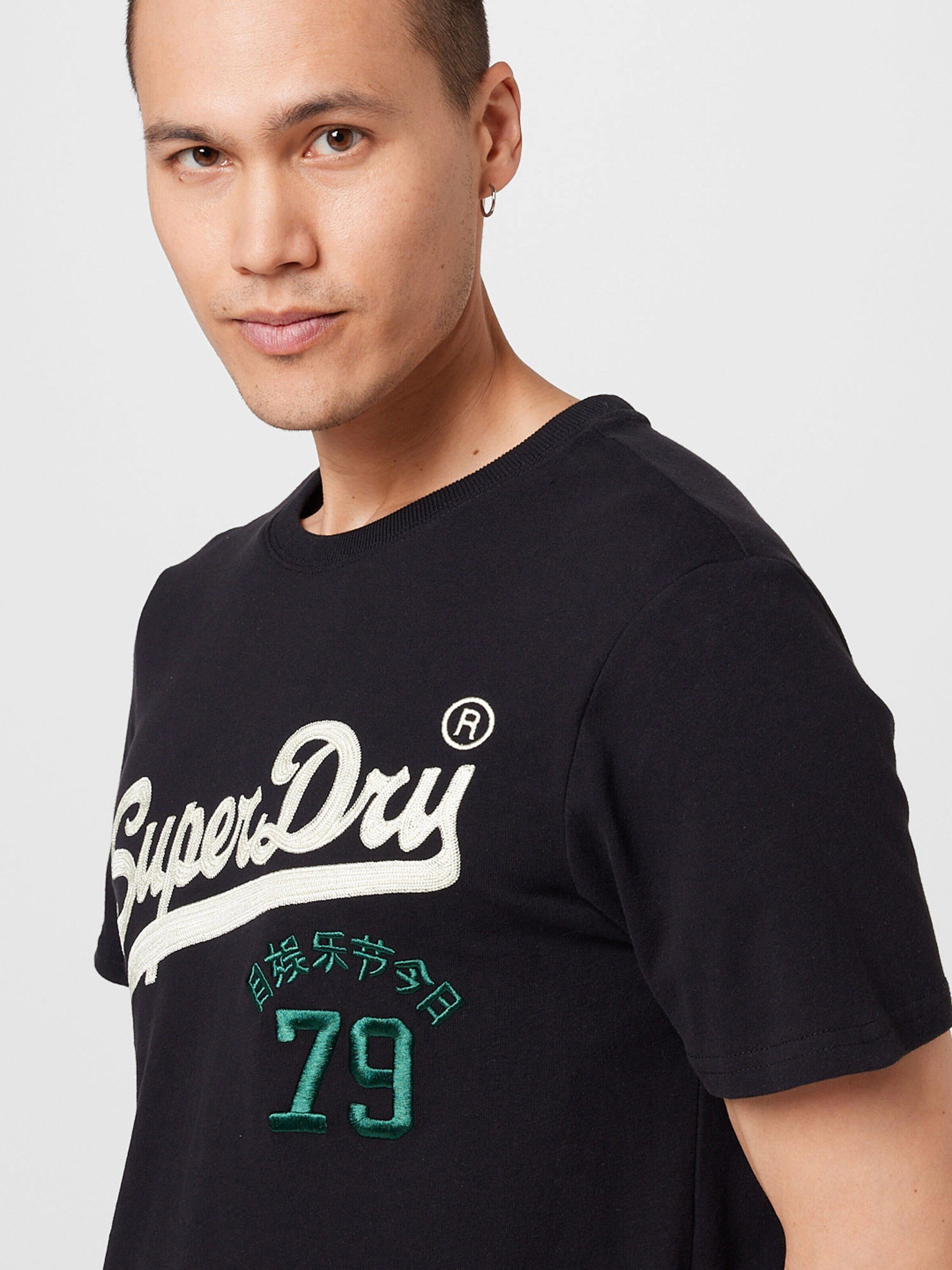 T-Shirt (1-tlg) schwarz (15) Superdry