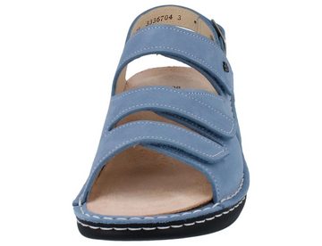 Finn Comfort Praia, blau, Sandale Wechselfußbett, Supersoft- Fußbett