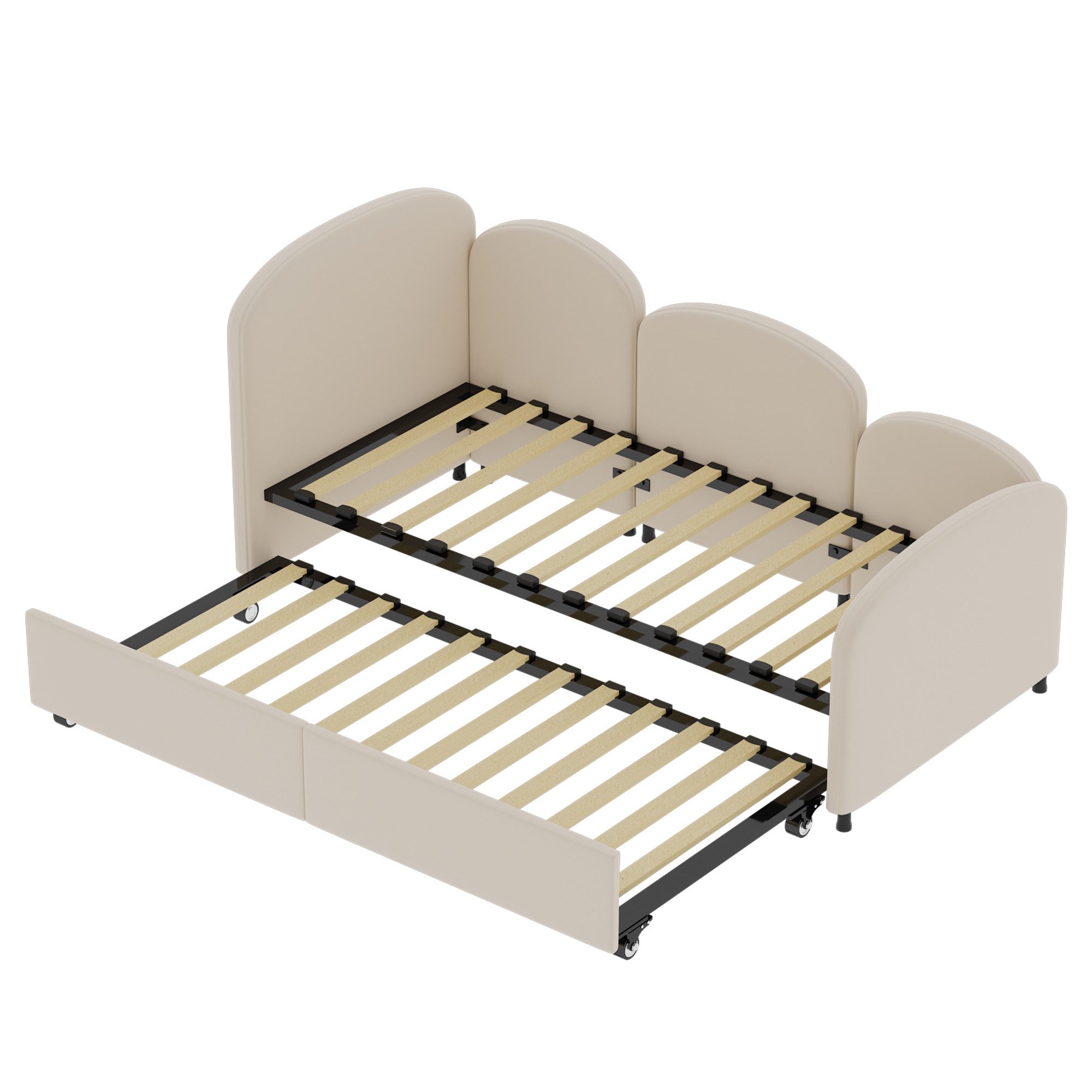 LVHOM Polsterliege 90x200cm,Tagesbett mit Ausziehbett 90x200cm,Stauraum,Sam günstig online kaufen