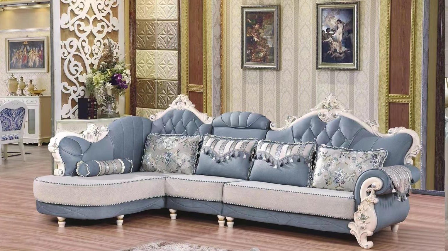 Xlmoebel Ecksofa Stoff Wohnlandschaft L-Form Eckgarnitur für Ihr Zuhause, 3 Teile, Made in Europa