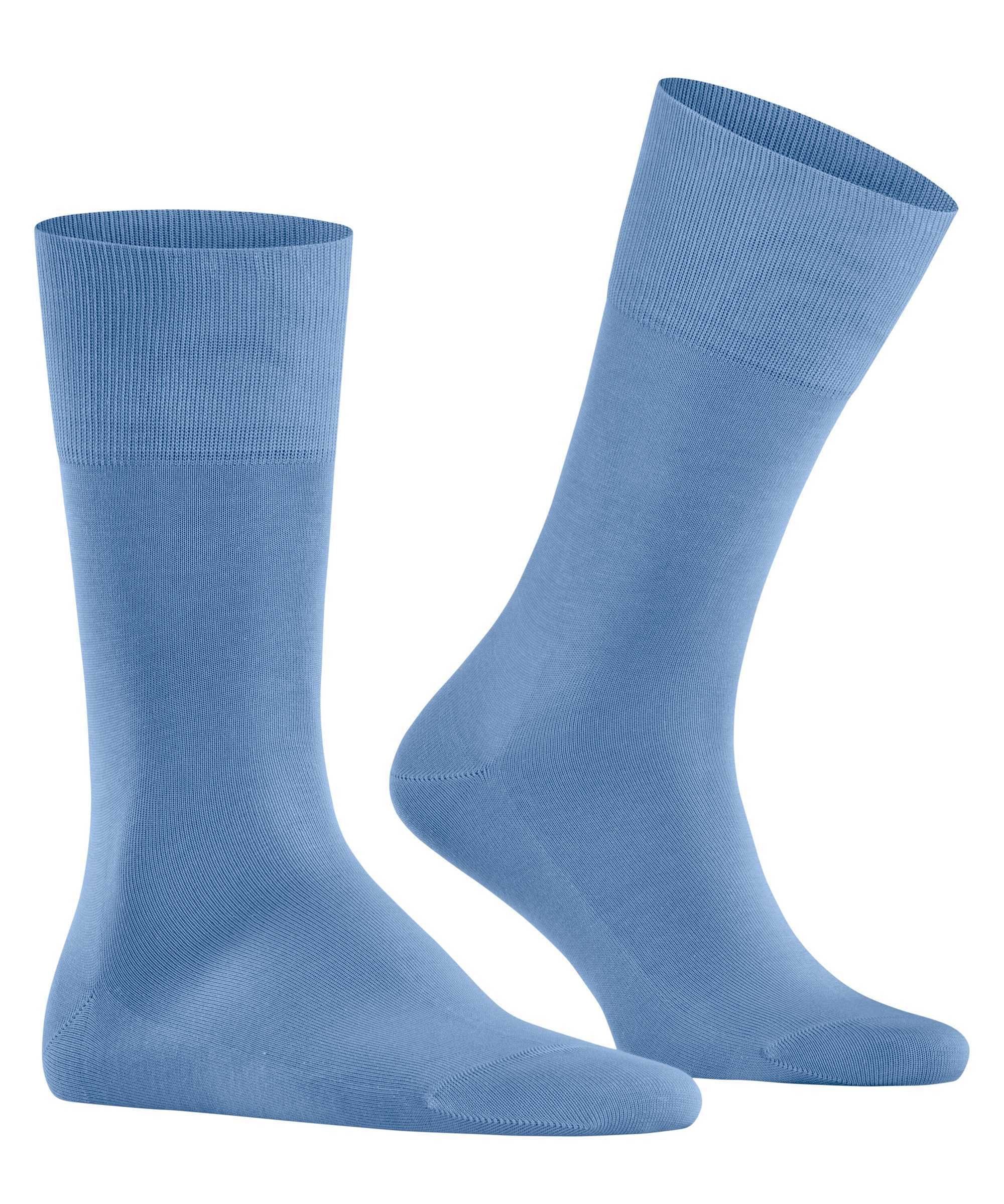 Kurzsocken Socken Hellblau Strümpfe, Baumwolle, FALKE Herren Tiago, Logo -