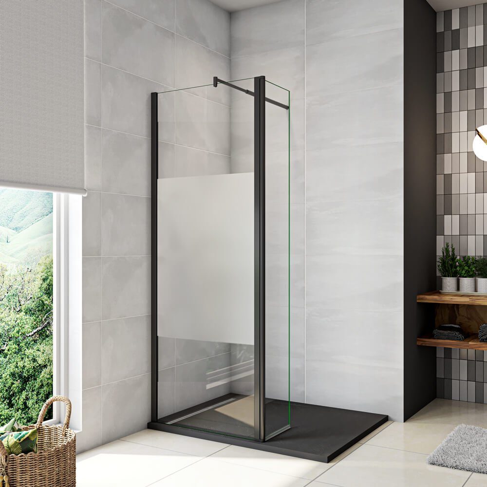 duschspa Duschwand 200cm Walk in Dusche Glaswand Duschtrennwand mit Flipper günstig online kaufen