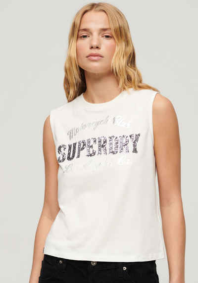 Superdry Tanktop EMBELLISH ARCHIVE FITTED TANK