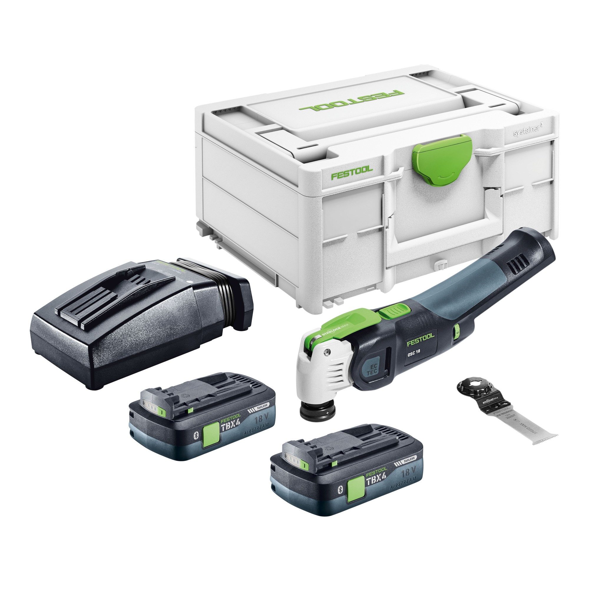 FESTOOL Akku-Multifunktionswerkzeug OSC 18 E-Basic Akku Oszillierer 18 V Starlock Max Brushless