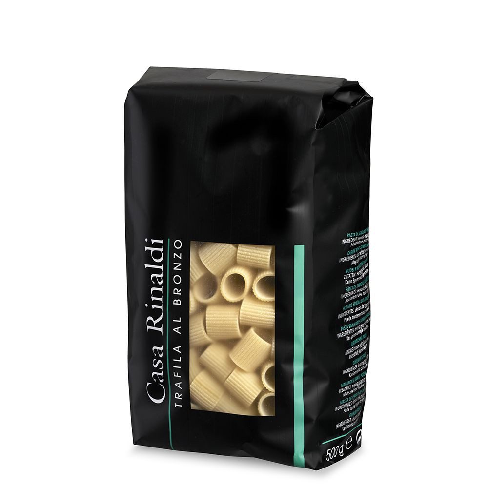 Casa Rinaldi Nudeln, Casa Rinaldi Mezze Maniche Pasta im Bronzeverfahren hergestellt 500g