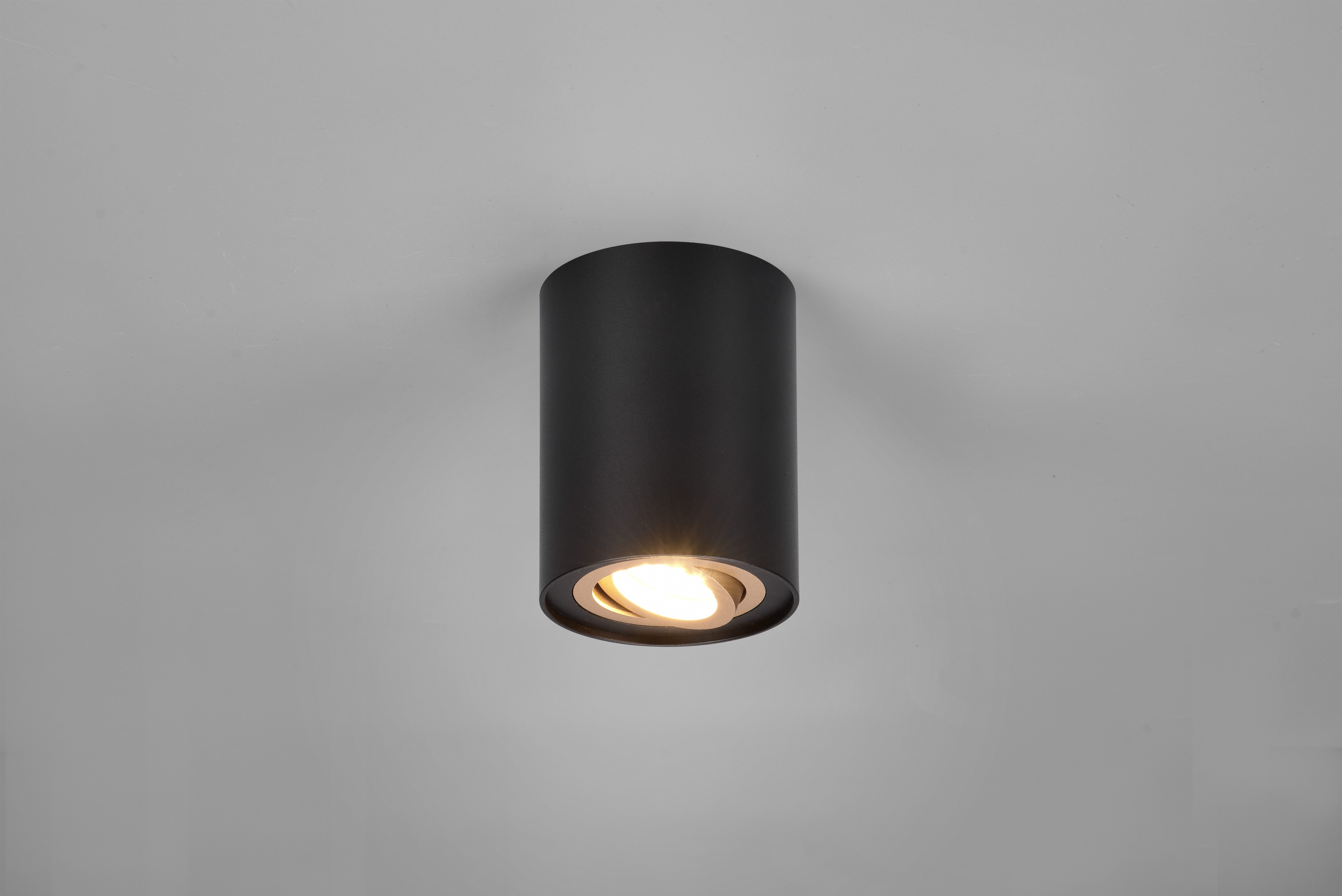 TRIO Leuchten Deckenleuchte COOKIE, Deckenstrahler exkl 1xGU10 max 35W Lichtkegel schwenkbar, Leuchtmittel wechselbar, warmweiß - kaltweiß, GU10 Strahler einflammig Leuchtmittel wechselbar Aufbauspot Flur Küche