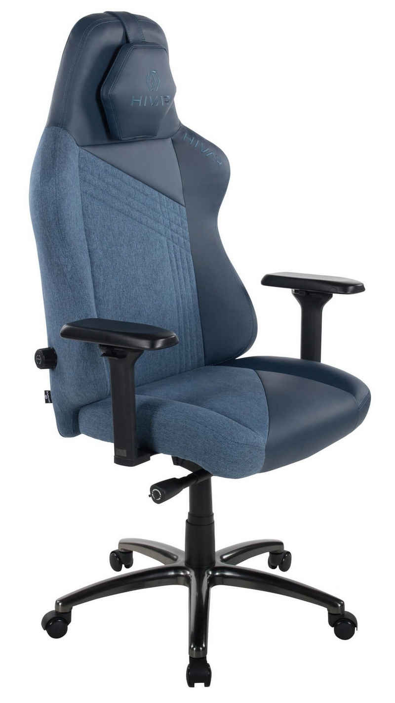 HIVAR Gaming-Stuhl SKYLAR XL OCEAN, Sitztiefenverstellung, höhenverstellbare Rückenlehne, Wippwiderstand, Synchronmechanik, TÜV geprüft, Belastbarkeit 180 kg