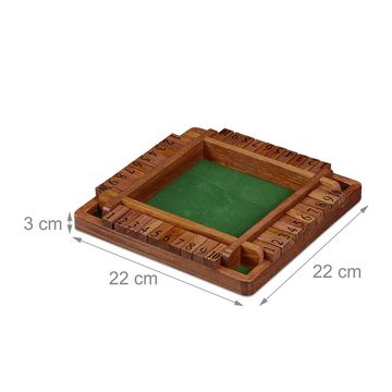 relaxdays Spiel, Shut The Box für 4 Spieler