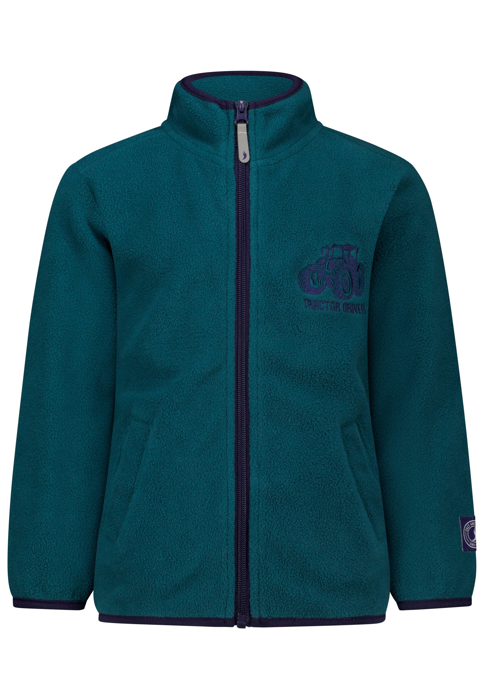 Fleecejacke Traktor Motiv