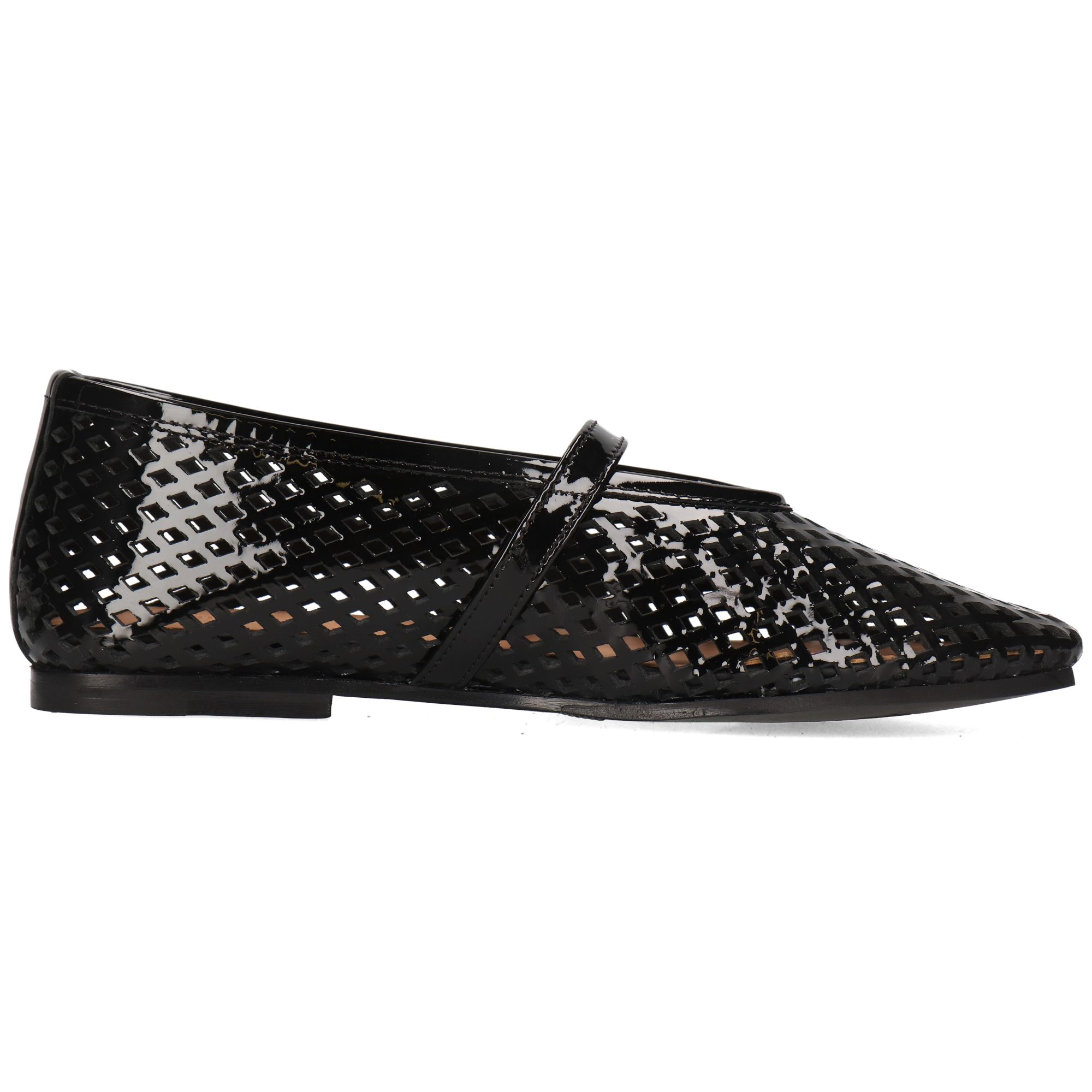 Melvin & Hamilton Emily 2 Leder-Mary Jane Schuhe für Damen Ballerina Flache Absätze, Echtes Leder, Laser Detail